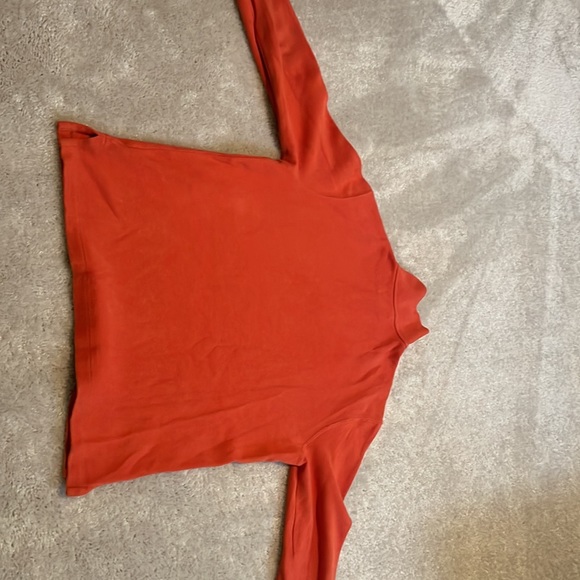 Men’s Polo Ralph Lauren Burnt Orange Quarter-zip Sweater, Size Medium - Picture 6 of 6